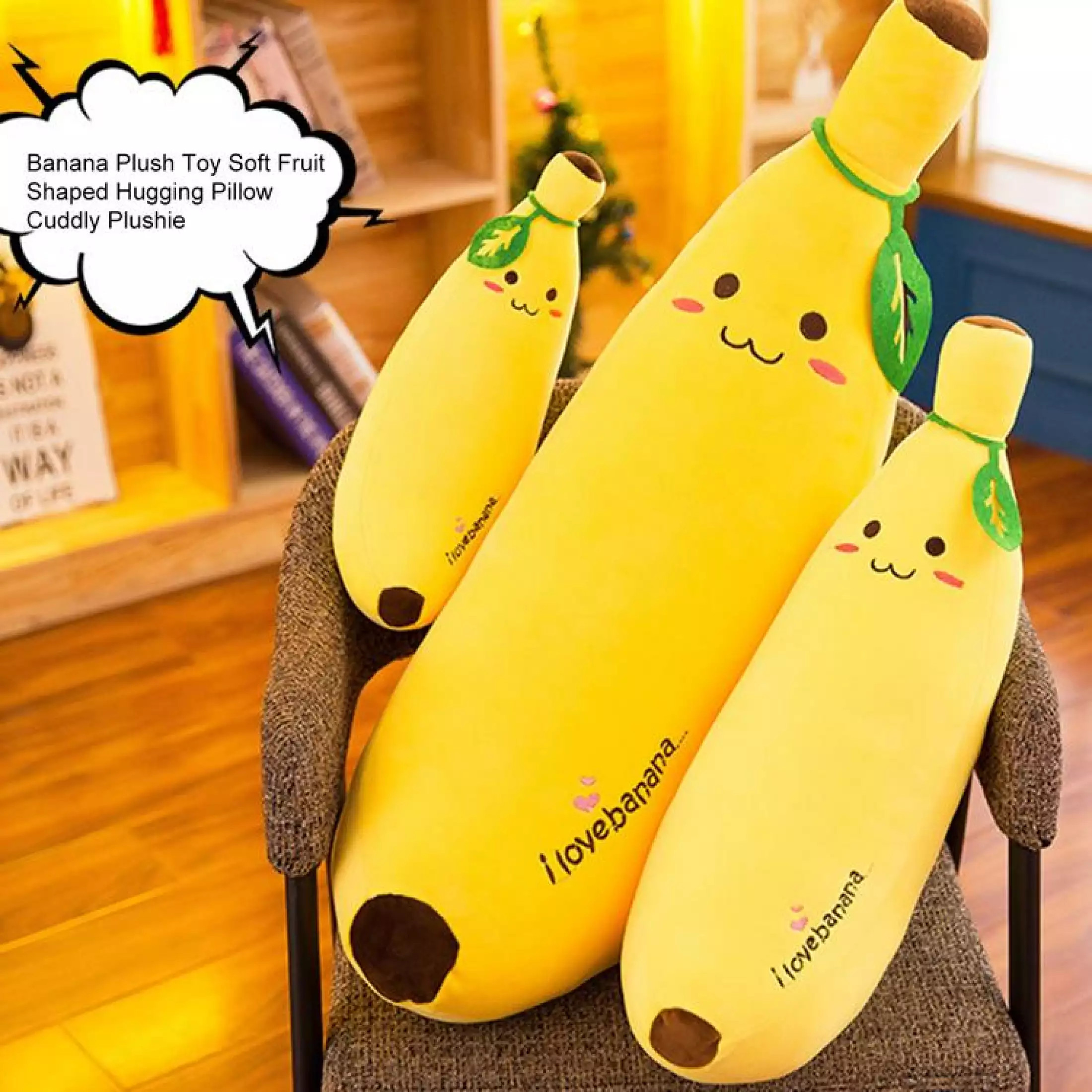 Gối ôm hình trái chuối To Khổng Lồ size 1m - 1m2 ,gối ôm cho bé siêu mềm, siêu dễ thương, gấu bông ôm ngủ hoa quả, gối ôm quả chuối, gối ôm hình hoa quả, gối ôm trái cây
