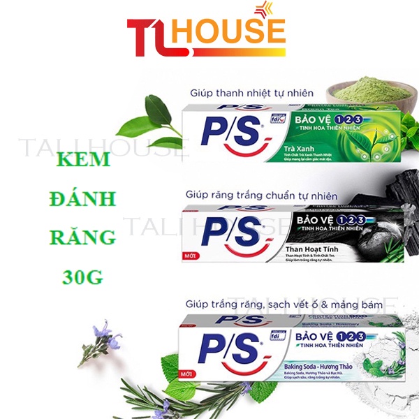 Kem đánh răng dạng tuýp mini du lịch 30g/40g các loại: p/s, colgate, closeup – tali house
