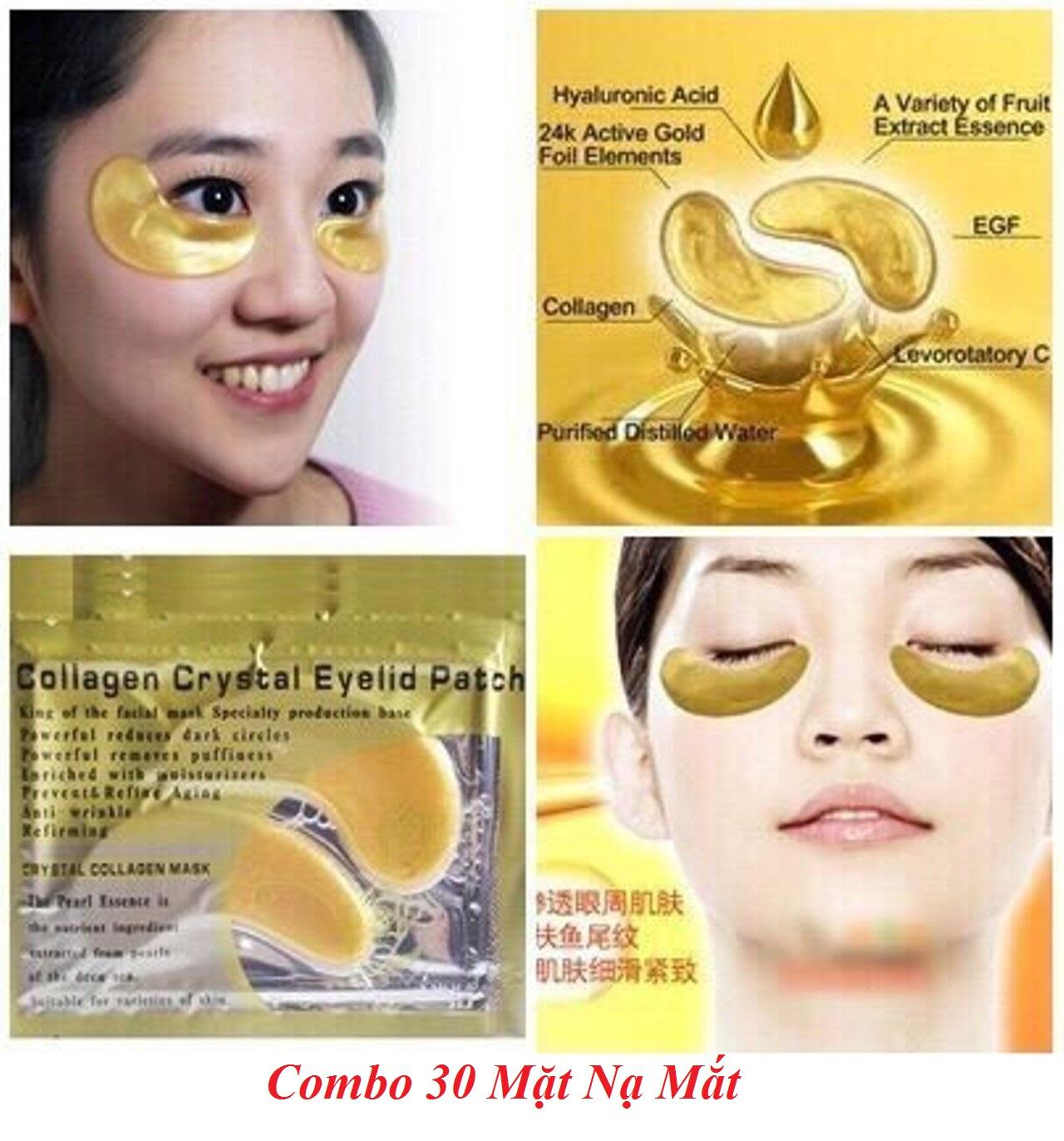 Combo 30 Mặt Nạ Mắt COLLAGEN CRYSTAL EYELID PATCH - Dưỡng DaThâm Vùng Mắt - Thanh Loan