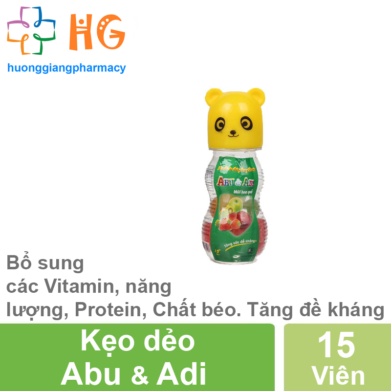 Kẹo dẻo Abu & Adi - Giúp bổ sung các Vitamin, Năng lượng, Protein, Chất béo