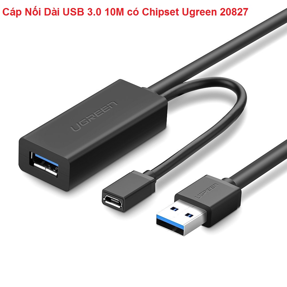 Cáp nối dài usb 3.0 10m có chipset ugreen 20827