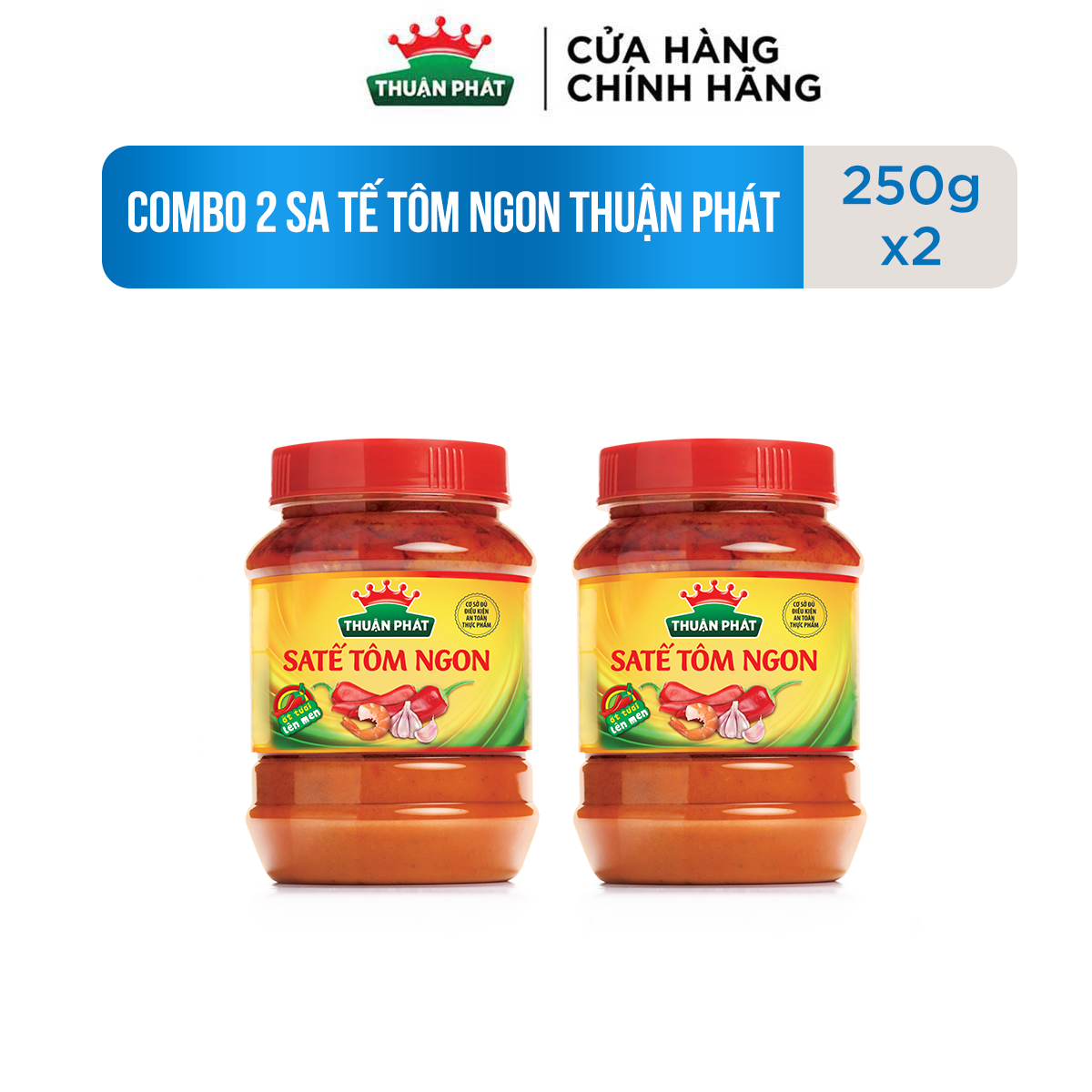 Combo 2 sa tế tôm ngon thuận phát 250gx2