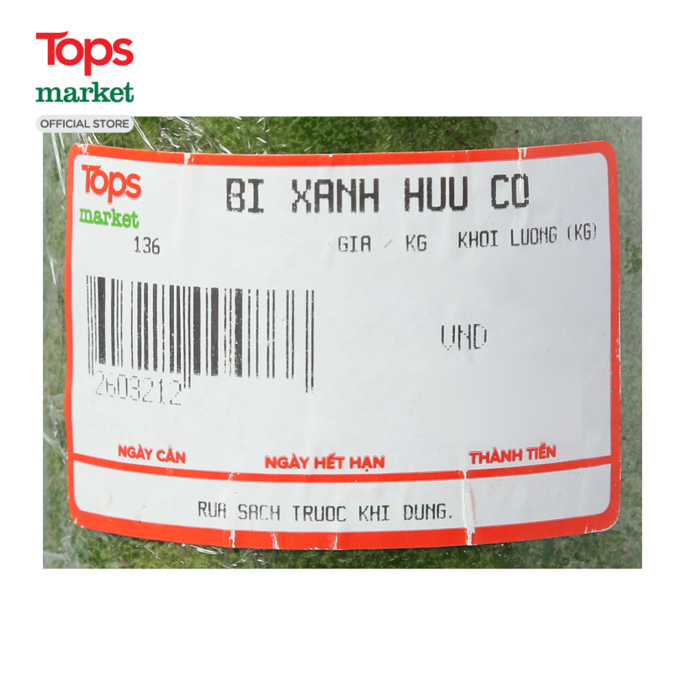 Bí Xanh Hữu Cơ 1Kg