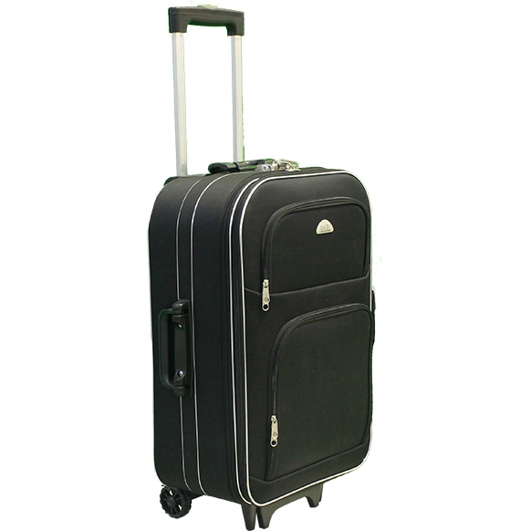 Vali kéo du lịch bi&ti màu đen có nắp 26 inch