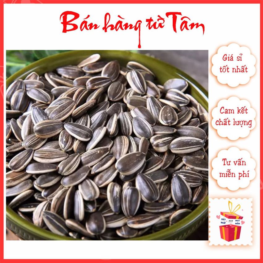 Hạt hướng dương vinabisca vị mộc giòn bùi truyền thống date mới - hướng dương nguyên vị - hạt giảm cân - hạt ăn vặt - hạt hướng dương nguyên vị bánh mứt kẹo shop