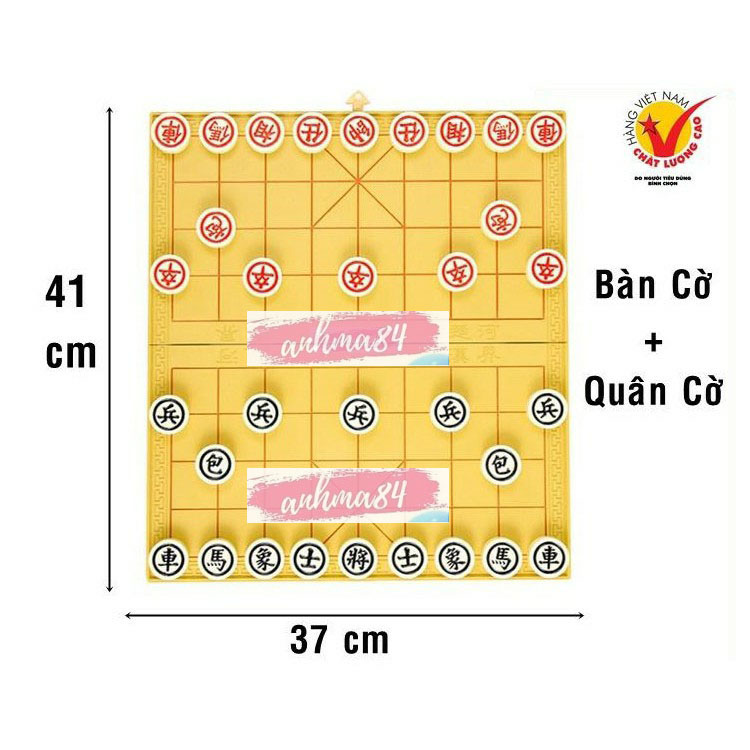 Đồ chơi bàn cờ tướng size lớn - bàn cờ tướng kèm quân cờ size lớn - liên hiệp thành - kids garden