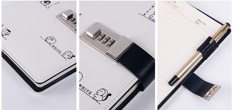 Notemark-Sổ tay cá nhân A5- Sổ tay có khóa ( chất liệu da)