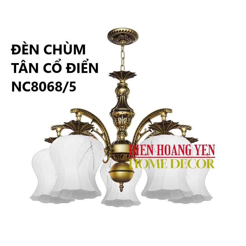 Classic chandelier nc8068/5 - free 5 led bulbs