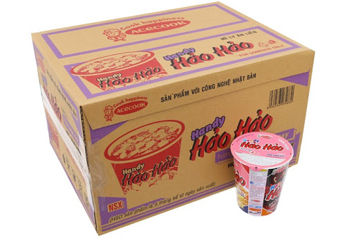 1 THÙNG Cốc Mì Tôm Hảo Hảo Handy Vị Tôm Chua Cay (thùng 24 ly x 67g)- B027🍜
