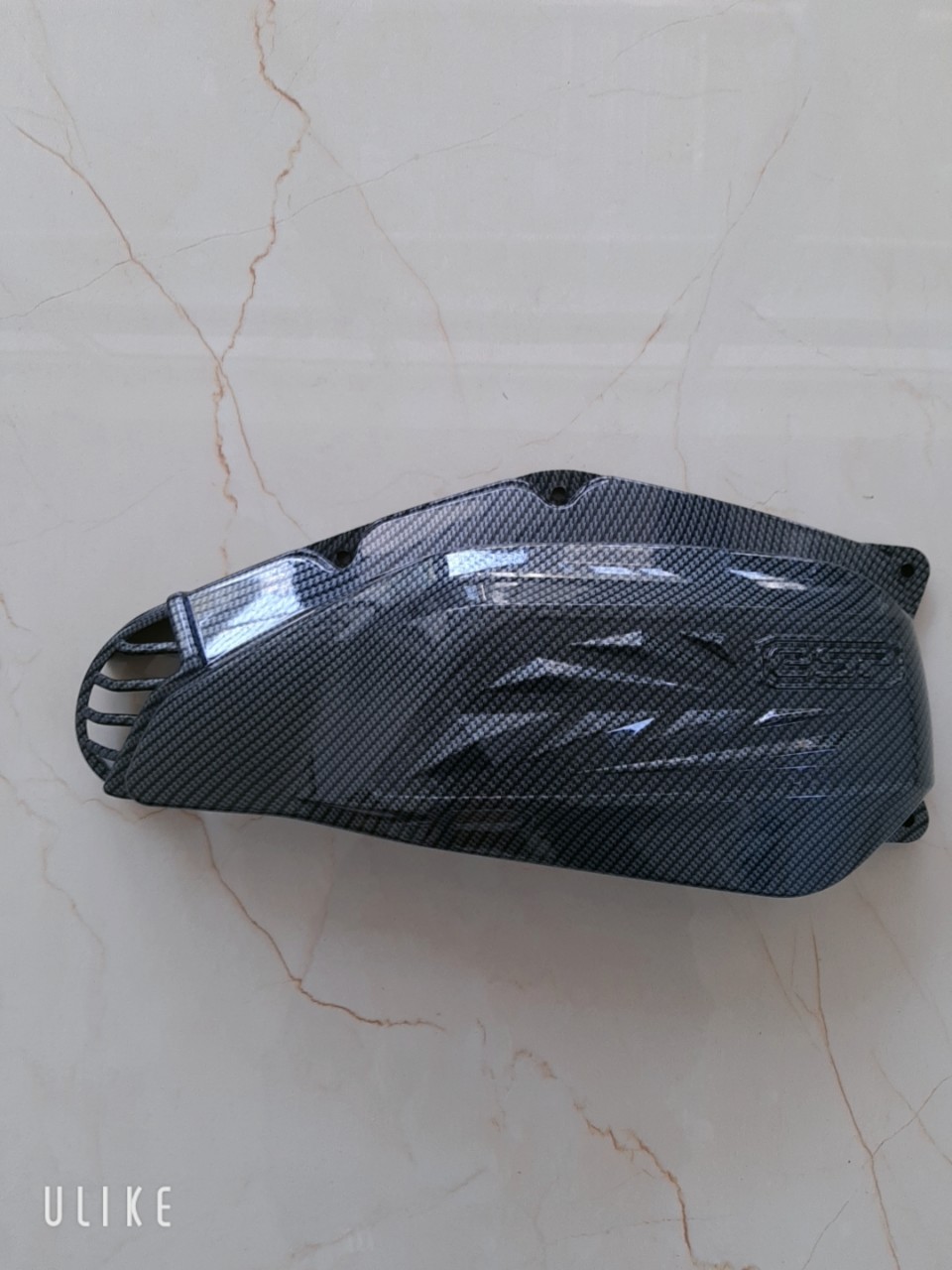 Ốp bô e đen carbon cho xe air blade 2020 ốp pô e đen carbon cho xe air blade 2020