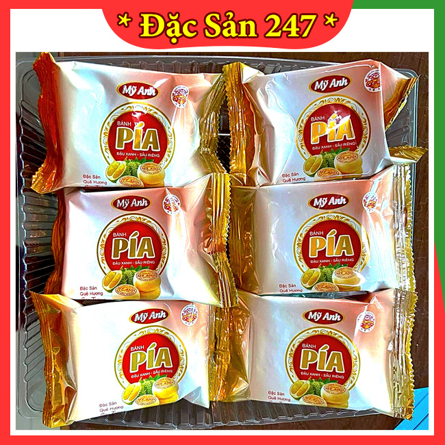Bánh pía mini đậu xanh sầu riêng mỹ anh 500g - date mới nhất