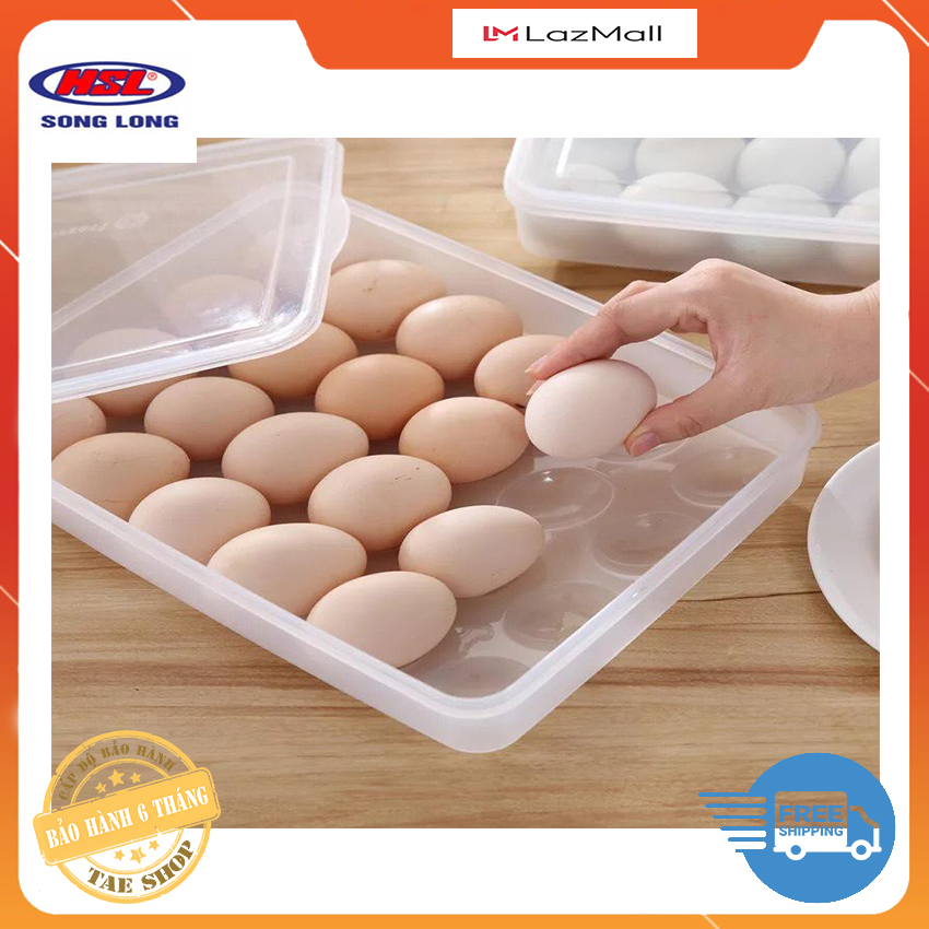 Combo 2 Hộp Nhựa Đựng Trứng 24 Quả Song Long
