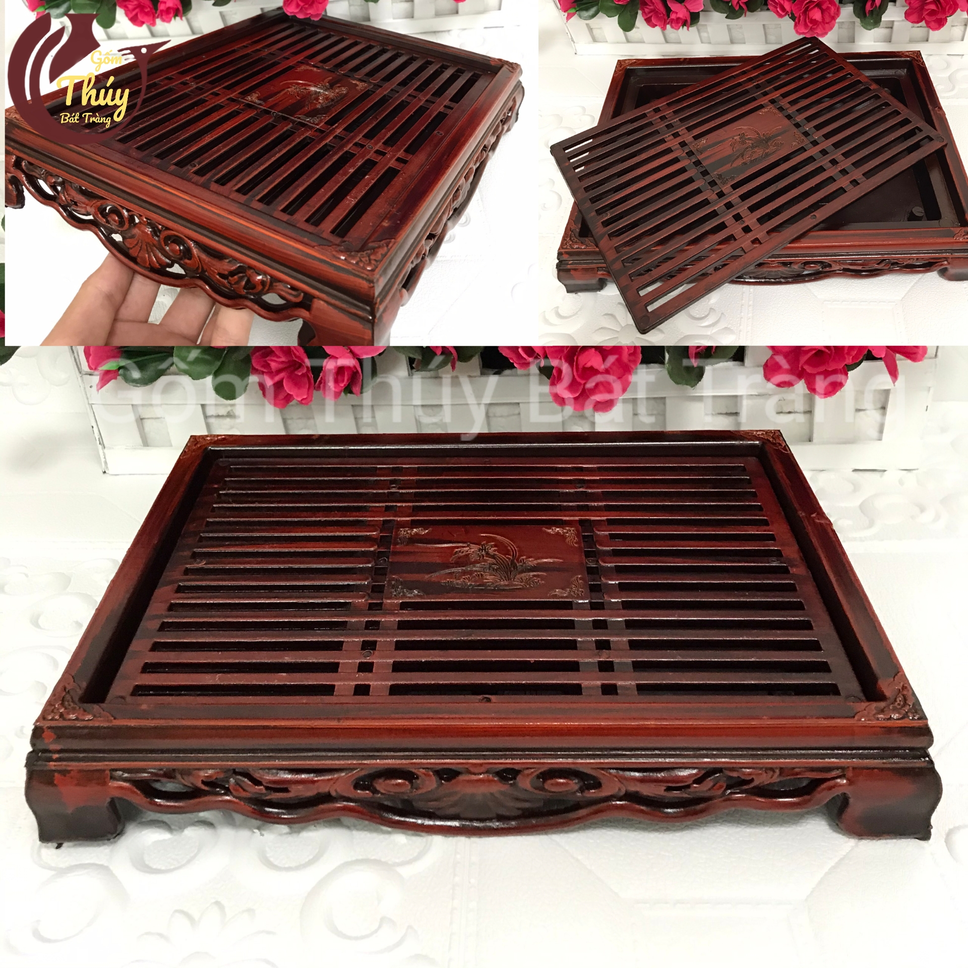 Khay trà 33 x 23 x 5 cm