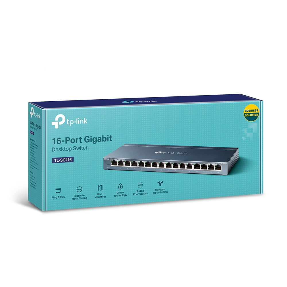 Switch tplink gigabit 16 cổng tl-sg116 10/100/1000mbps chính hãng chất lượng cao