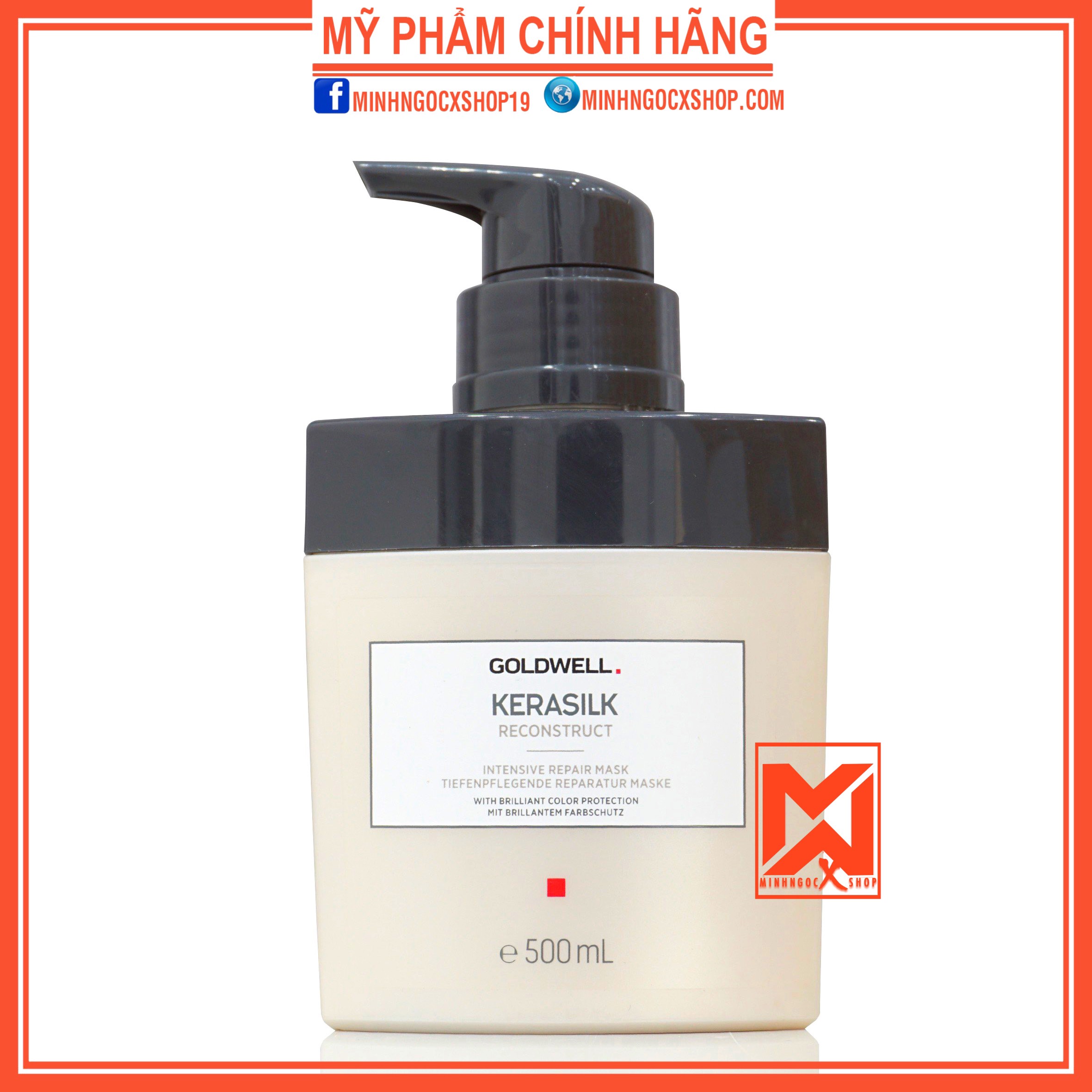 Dầu hấp siêu phục hồi goldwell kerasilk reconstruct 500ml chính hãng