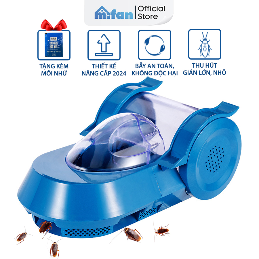 Bẫy Gián Thông Minh Mẫu Mới 2024 Mifan - Thiết Kế 2 Tầng, 8 Cửa Bẫy - Hiệu Quả Cao, An Toàn, Không Hoá Chất