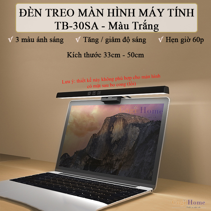 Đèn Treo Màn Hình PC Laptop Kẹp Màn Hình Máy Tính Chống Cận Thị Decor Bàn Làm Việc Gaming TB-30