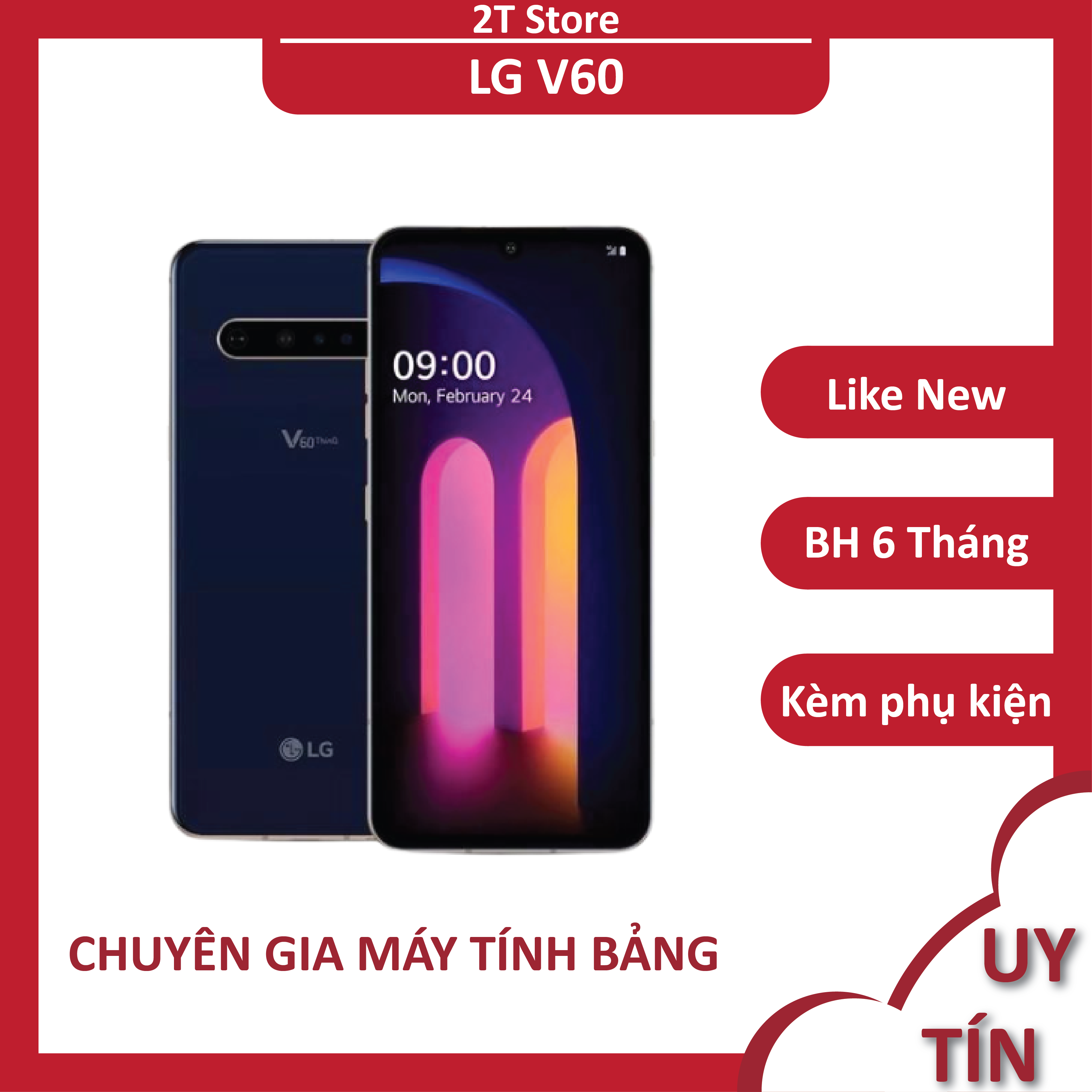 Điện thoại LG V60 Thinq 5G, ram 8GB chip snap 865 cấu hình khủng chiến game mượt