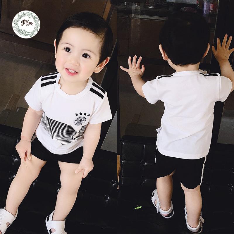 Bộ đồ bóng đá Đức thoáng mát - Set bộ đồ thể thao trẻ em thoáng mát - bộ đồ bóng đá cho bé trai và gái