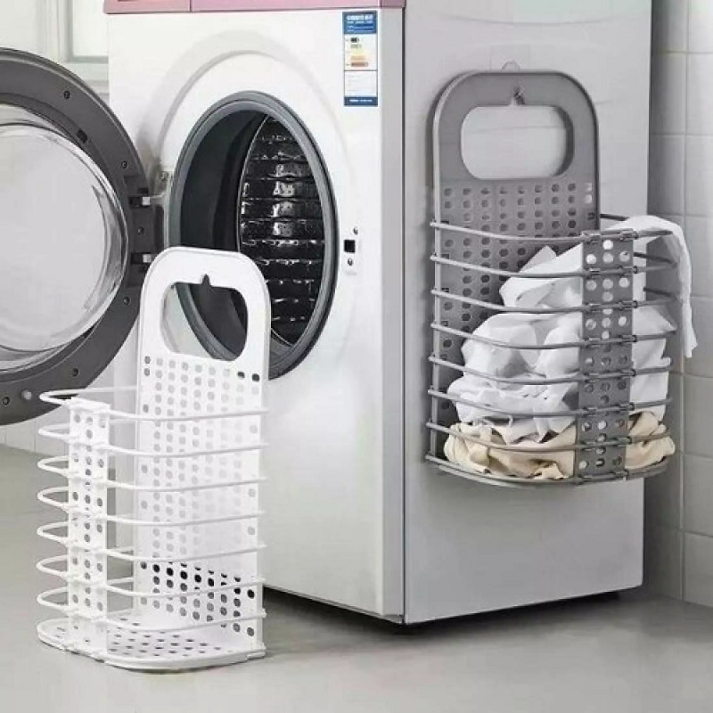 Kệ đa năng gấp gọn cài cạnh máy giặt, nhà tắm...siêu tiện dụng.