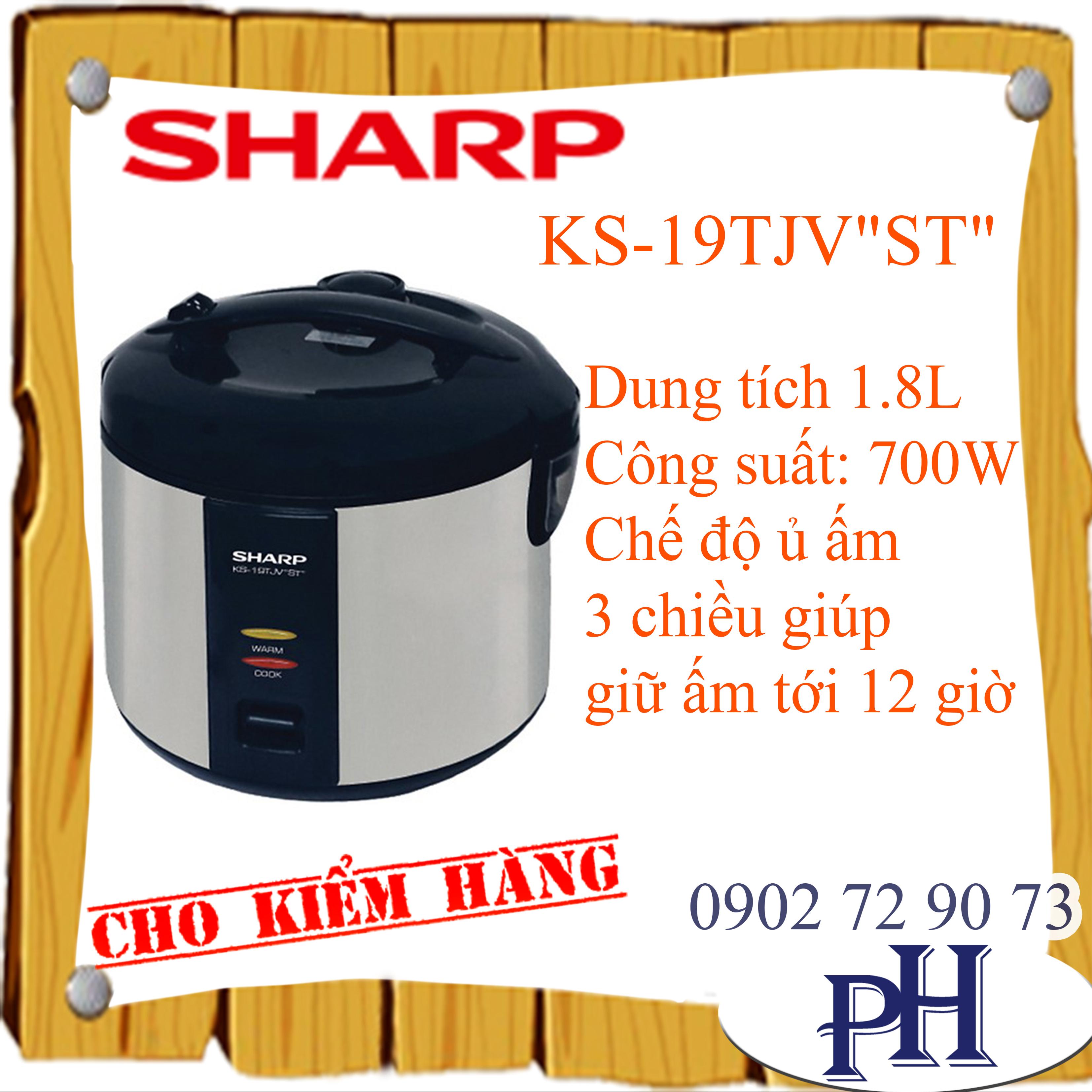Nồi cơm điện nắp gài sharp ks-19tjv