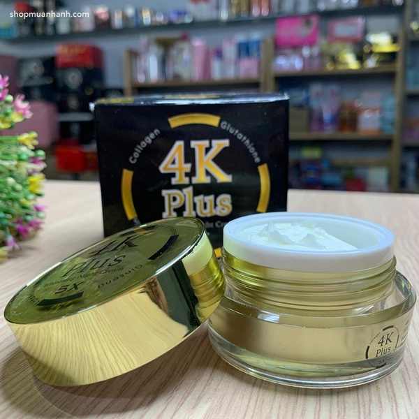 Kem dưỡng trắng da 4k plus 5x trắng da chính hãng thái 20g thái lan market