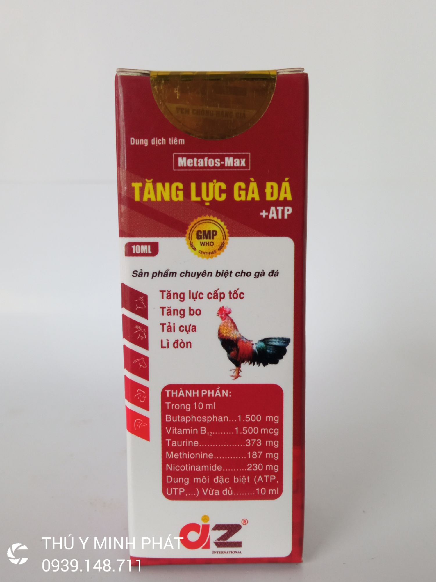 2 Chai Tăng lực gà đá Az atp chai 10ml TĂNG BO LÌ ĐÒN TĂNG CƠ