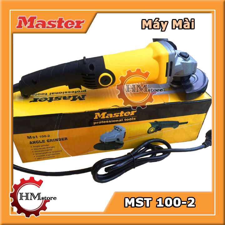 Máy mài góc Master MST 100-2, công suất 980w, cán dài - Máy cắt cầm tay, máy mài cầm tay - Vòng Tua 11.000v/phút - Thương hiệu Master - Bảo hành 6 tháng - HẢI MY STORE