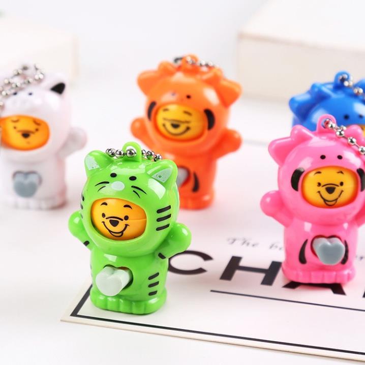 Móc khóa mèo xoay nhiều mặt cảm xúc