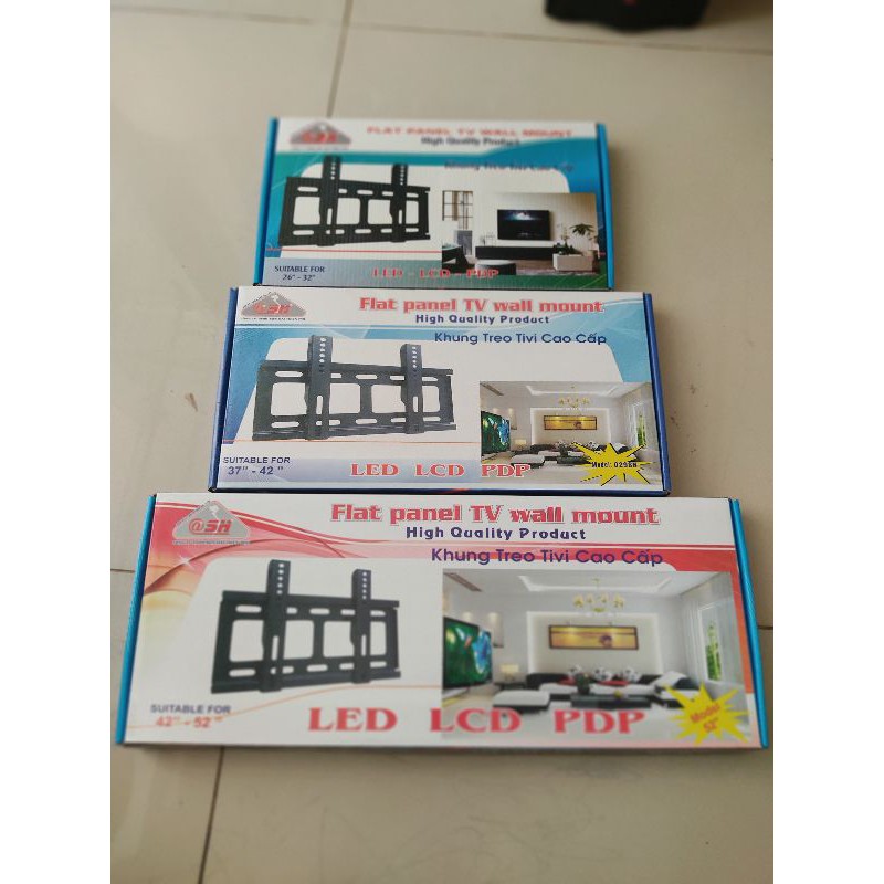 Khung treo tivi cố định sát tường 24 - 55inch bảo hành 24 tháng