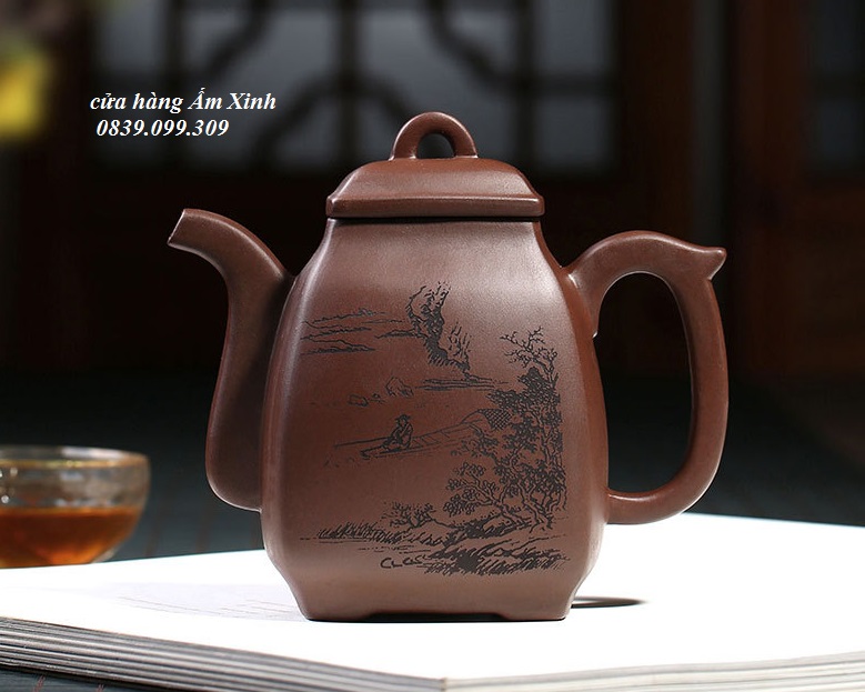 Ấm tử sa nghi hưng tần quyền 360 ml
