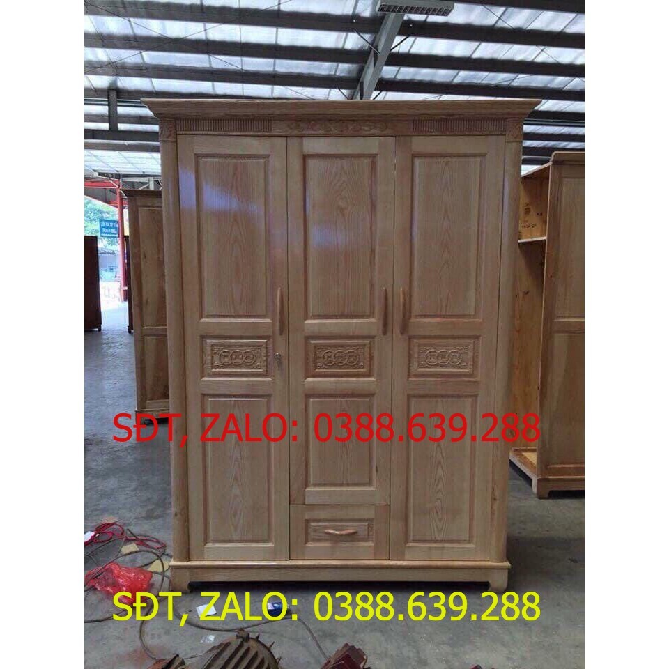 TỦ QUẦN ÁO GỖ SỒI .