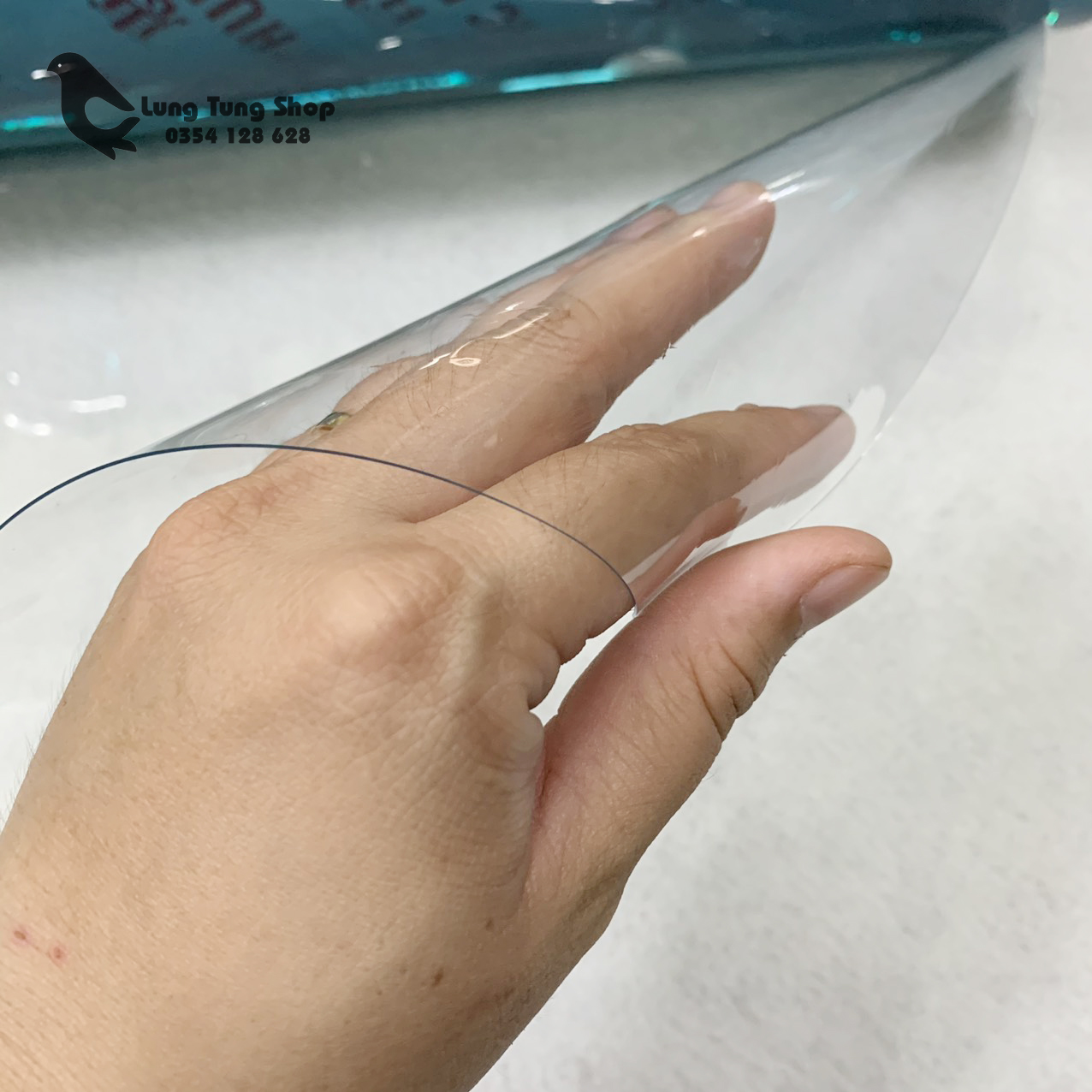 [HCM]Nhựa dẻo trong suốt PVC dày 0.5ly ( khổ 1,4m ) chuyên dùng làm rèm hoặc làm túi trong suốt