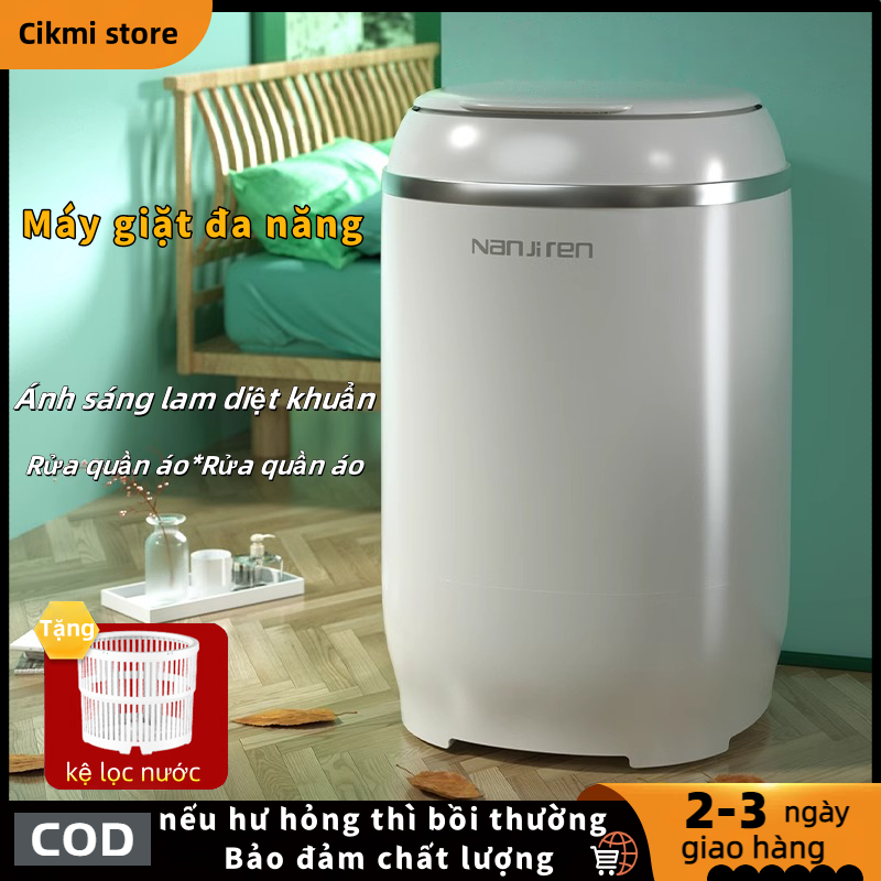 Tia UV Máy Giặt Mini Ánh Sáng Lạm Diệt Khuẩn Xoáy Cực Mạnh Tự Vắt Khô Máy Giặt Đồ Lót Em Bé