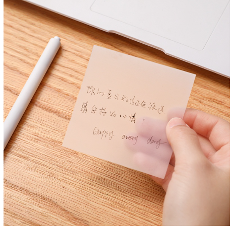 Xấp 50 tờ giấy note 3x4 trong suốt