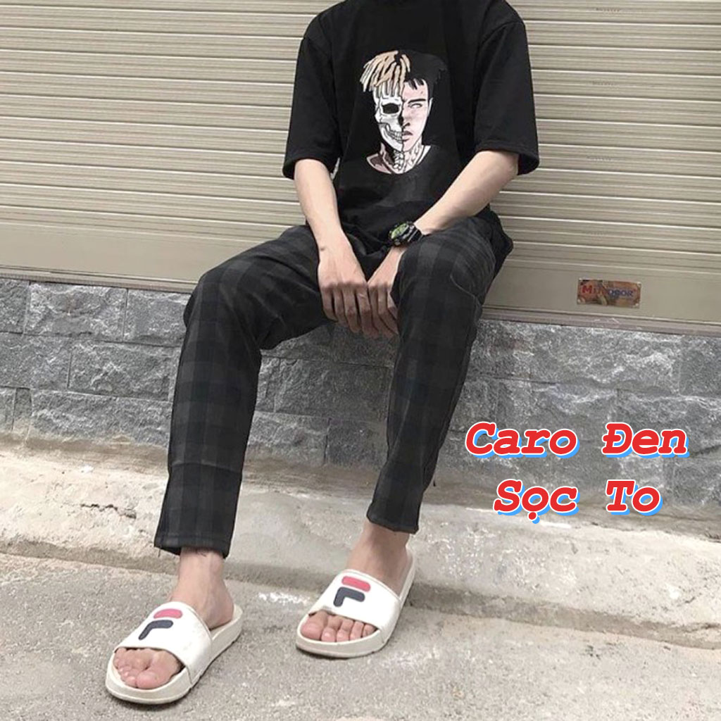 Quần CARO PLAID Ống Suông UNISEX Nam Nữ - Quần Kẻ CARO PANTS Street Style [PA-CR02] Leevin Store