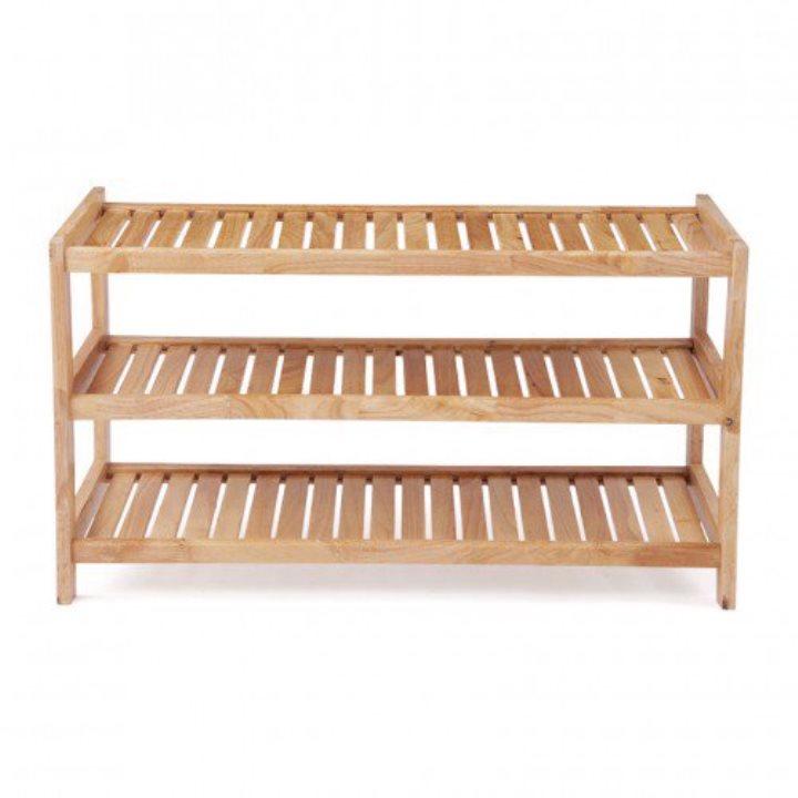 Kệ dép 3 tầng rộng 80cm bằng gỗ