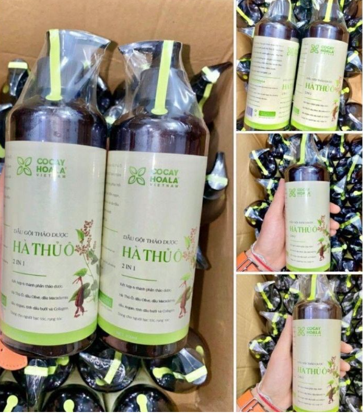 Dầu gội thảo dược hà thủ ô chai 800ml