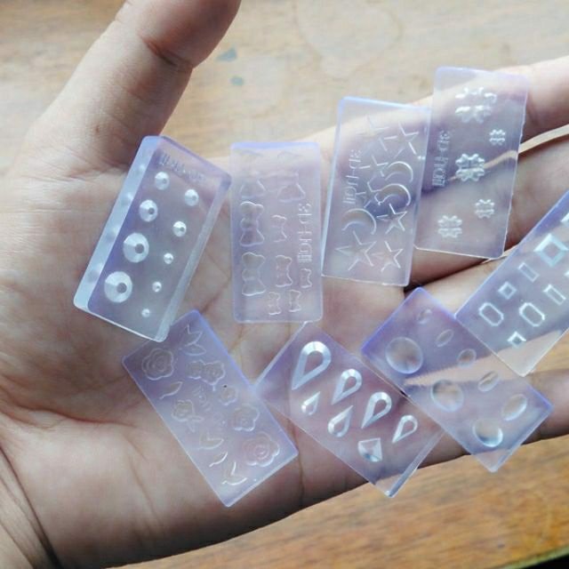 Khuôn Silicon Tạo Họa Tiết 3D Trang Trí Móng Tay, khuôn hoa, bướm nhiều mẫu