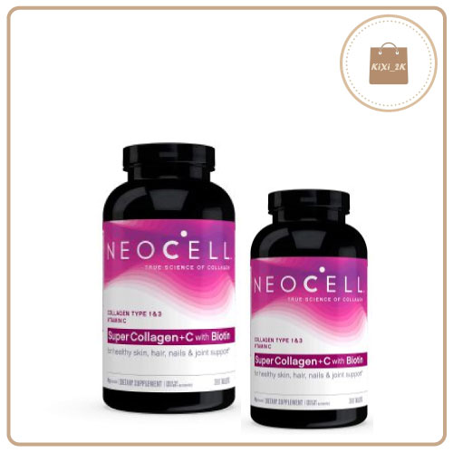 Viên uống bổ sung Collagen da móng tóc Neocell Super Collagen+C 360 viên