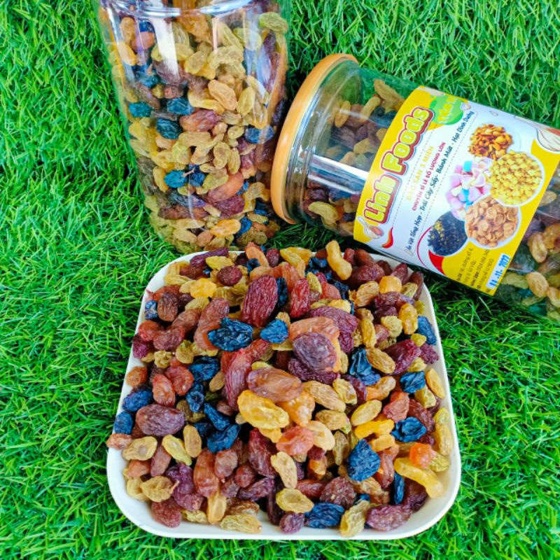Nho khô mix 3 màu chua ngọt 450gr