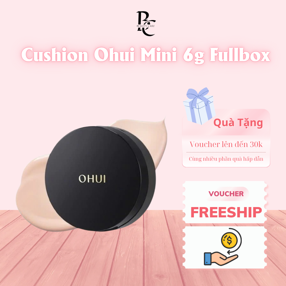 [HÀNG CÔNG TY MINI] Phấn Nước Kiềm Dầu OHUI Cushion 6g Ultimate Cover Denier Cushion 100D – Tone 20.5 Che Phủ Cao