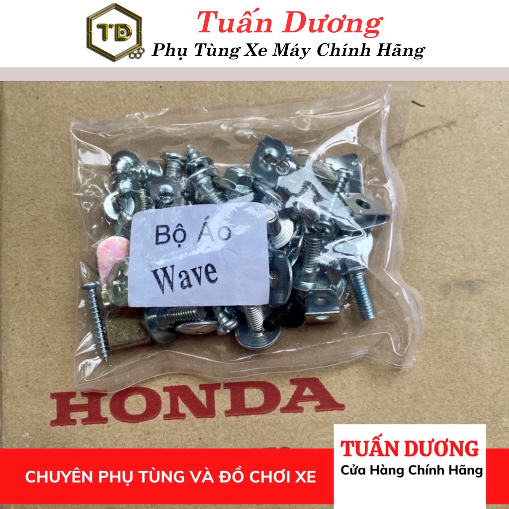 [LOẠI XỊN] Bộ ốc dàn áo xe Dream - Wave - Ốc vít gắn bộ nhựa áo cho dream và các dòng xe honda - Loại đẹp chuẩn zin 99%