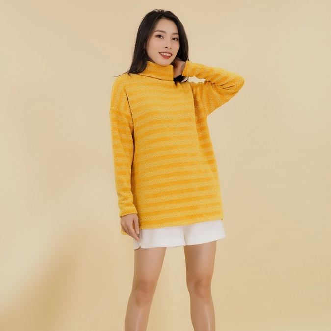 Áo len cổ lọ dáng dài emspo all0022