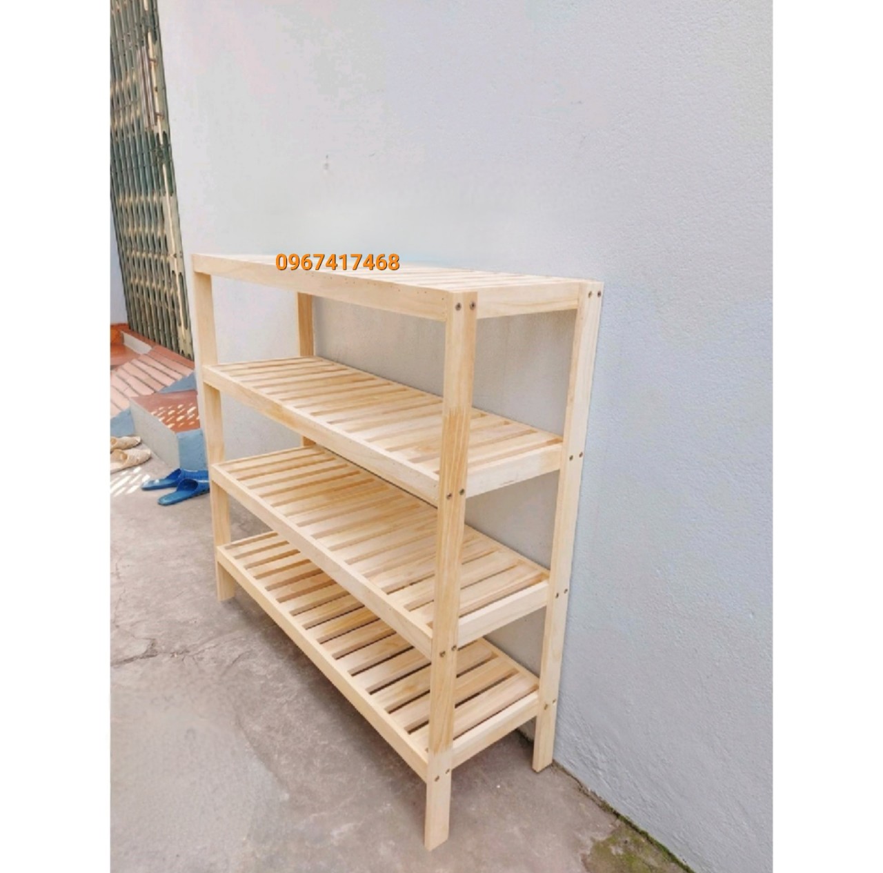 Kệ giày-Kệ để giày dép gỗ đa năng-kệ giày gỗ-kệ để giày dép gỗ 4 tầng-giá để giày dép nhỏ mini lắp ghép-sằm gia