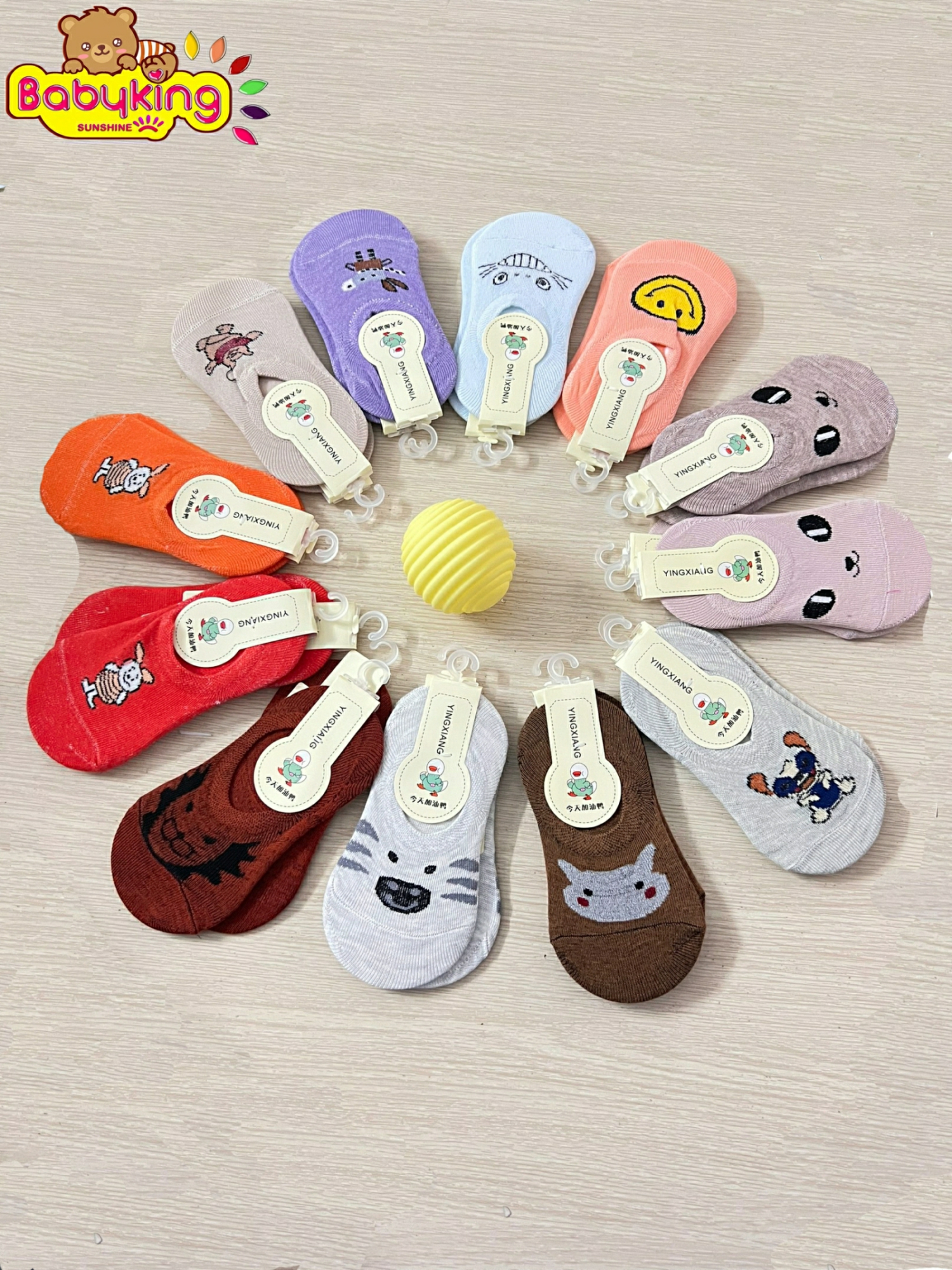 Tất cho bé vớ trẻ em dễ thương size M dành cho bé từ 0 tháng - 12 tháng thương hiệu YingXiang