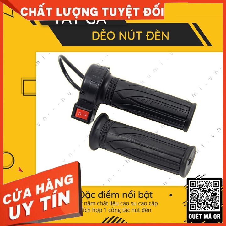 Tay ga xe điện dẻo nút đèn - siêu giảm giá