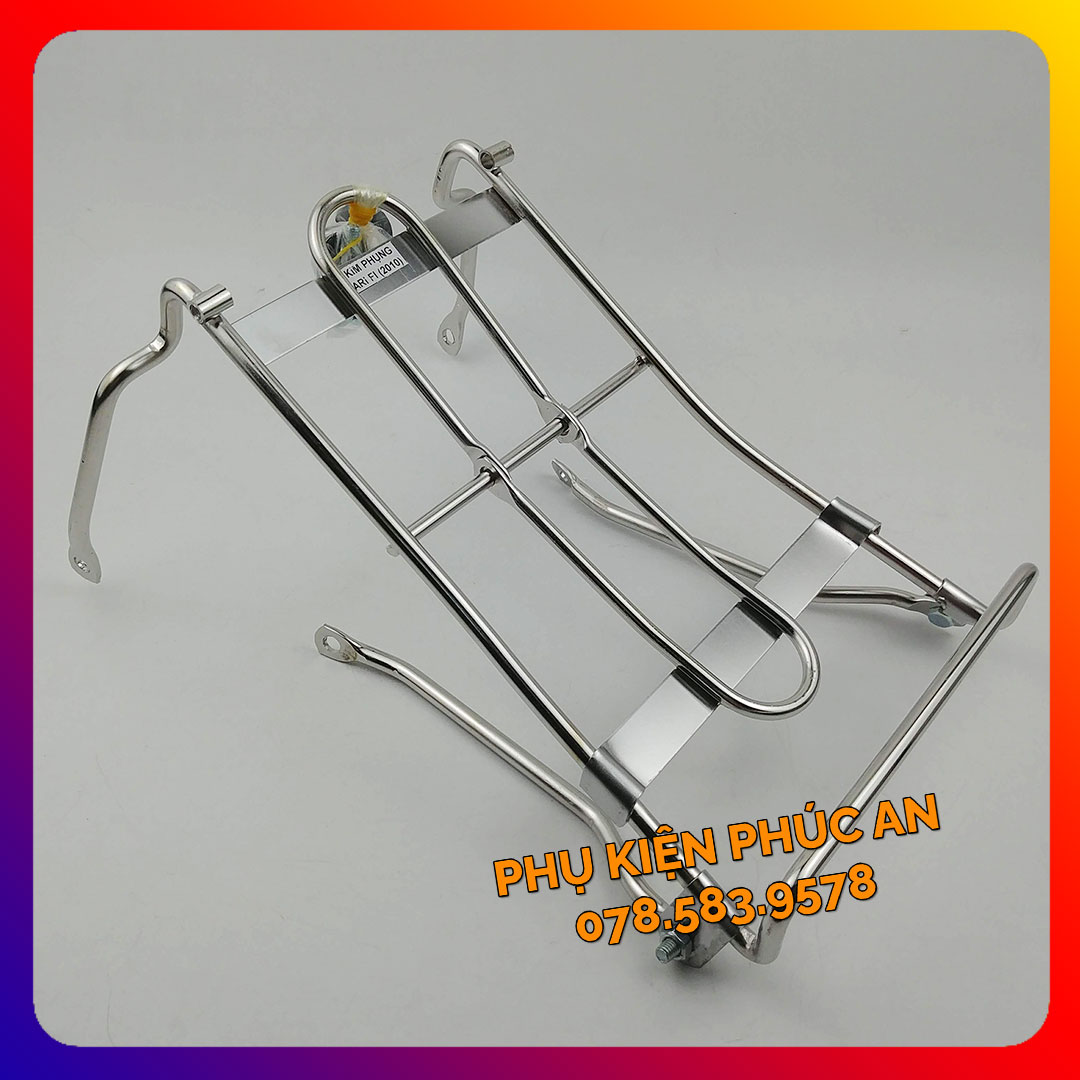Baga trước xe ab airblade đời đầu 2007 2008 2009 2010 fi thái gác baga giữa treo đồ air blade inox phụ kiện trang trí