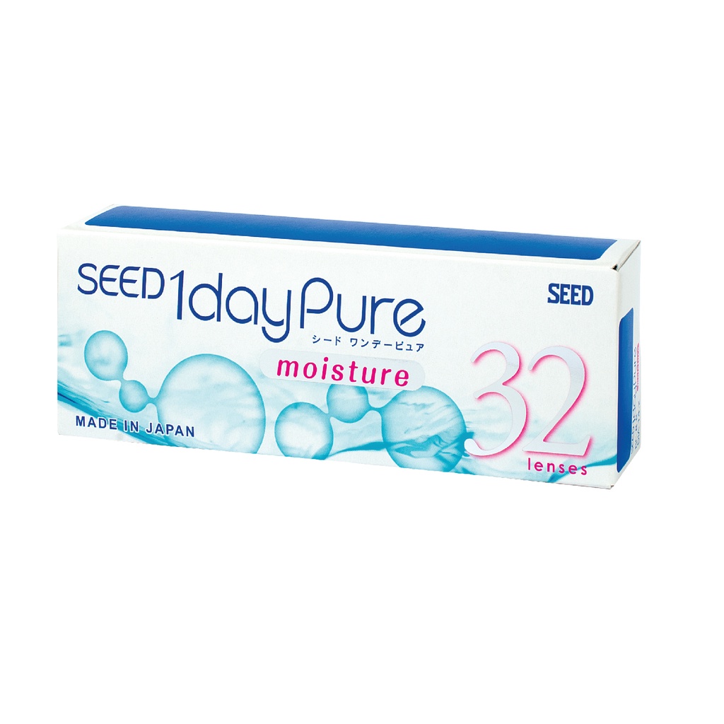 SEED 1 dayPure moisture 16lenses/chiếc - kính áp tròng 1 ngày không màu