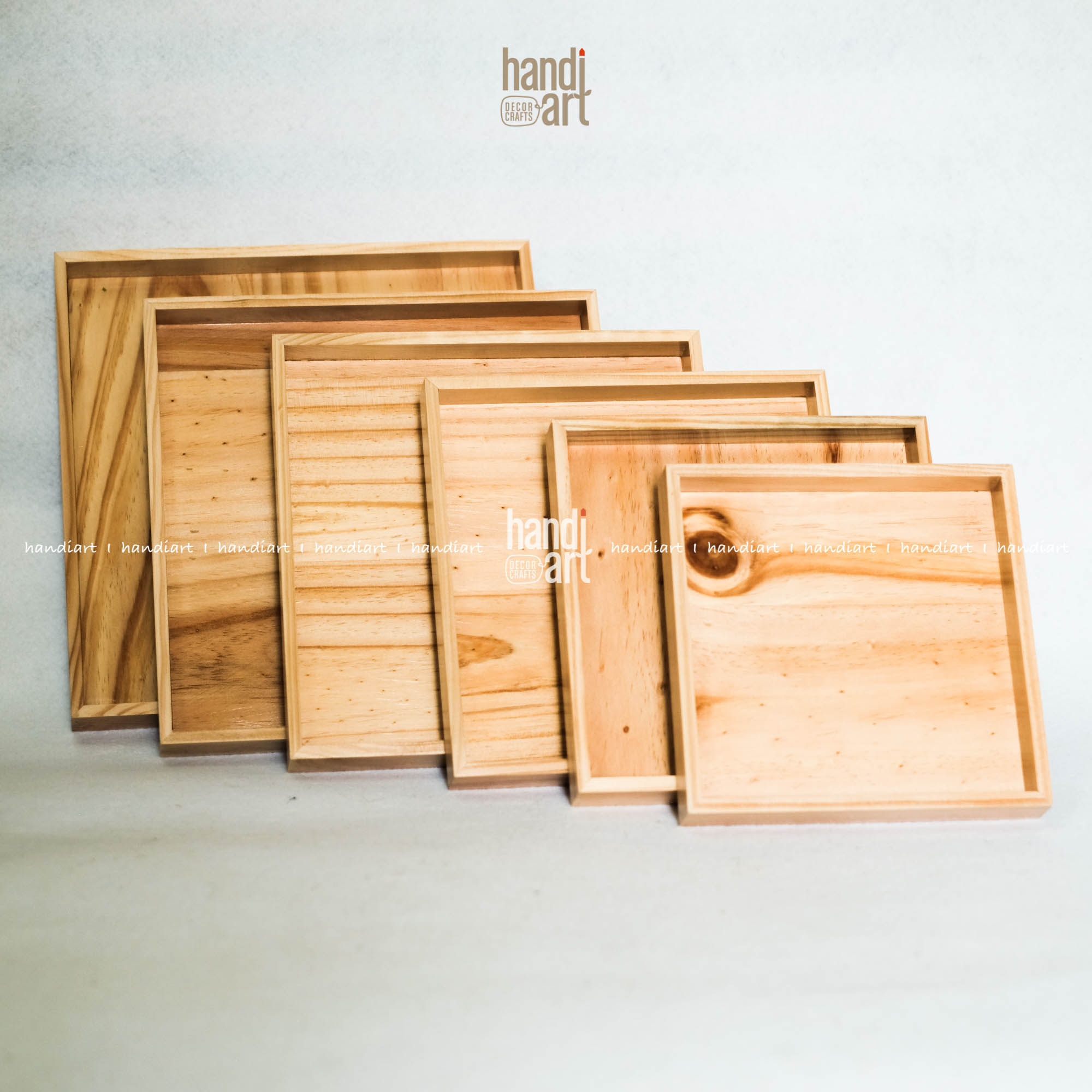 Khay gỗ vuông đựng đồ dùng